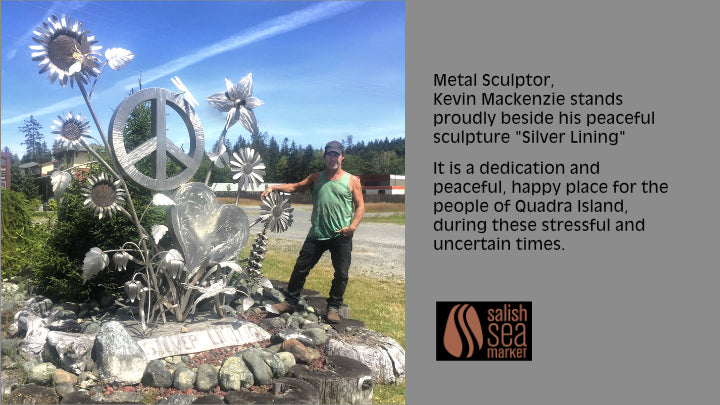 Kevin Mackenzie has created a really big sculpture for the people of Quadra Island